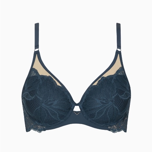 Lisca Charisma marine blauw voorgevormde bh