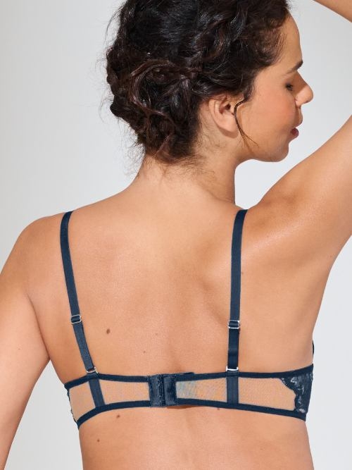 Lisca Charisma marine blauw push up bh