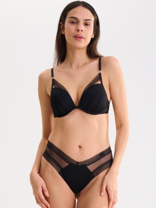 Lisca Adventure zwart push up bh