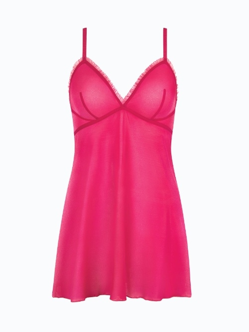 Lisca Shiny Star roze slipdress