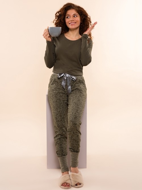 Charlie Choe Lovely Nights groen pyjamashirt