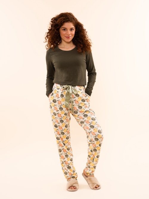 Charlie Choe Lovely Nights groen pyjamashirt