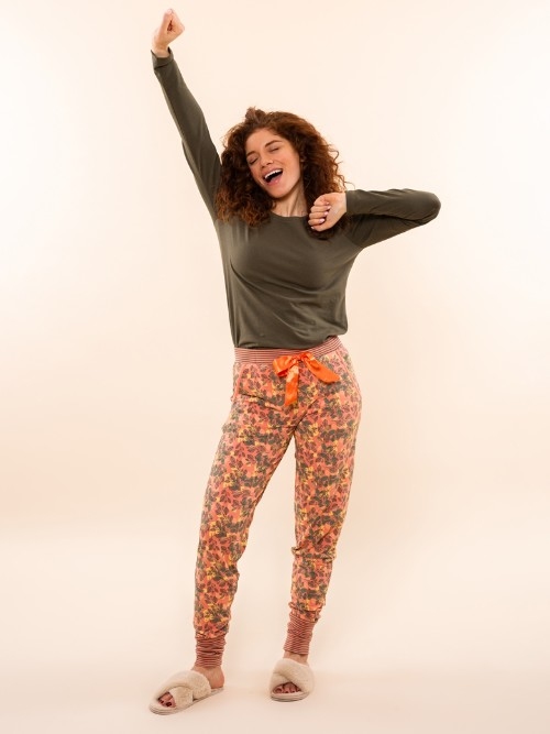Charlie Choe Lovely Nights coral pyjamabroek