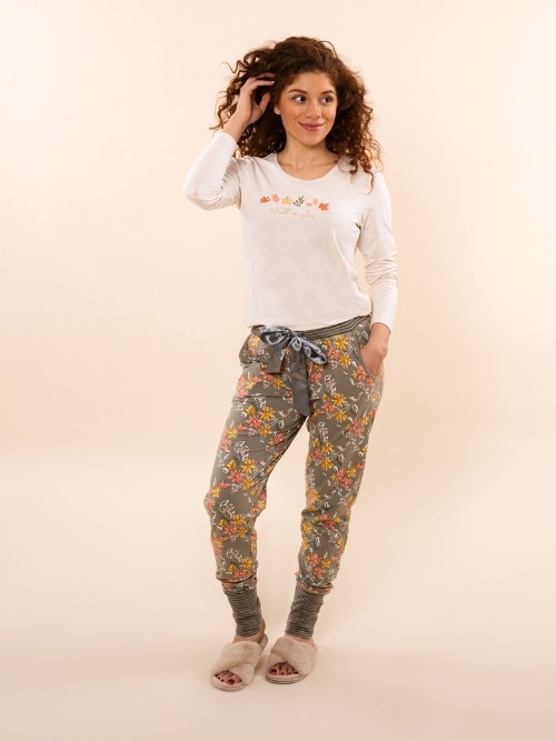Charlie Choe Lovely Nights off white pyjamashirt