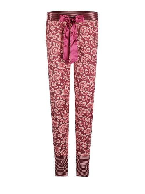 Charlie Choe Cozy Days rood/print pyjamabroek