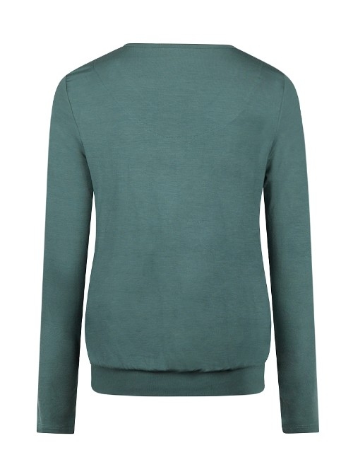 Charlie Choe Cozy Days groen pyjamashirt