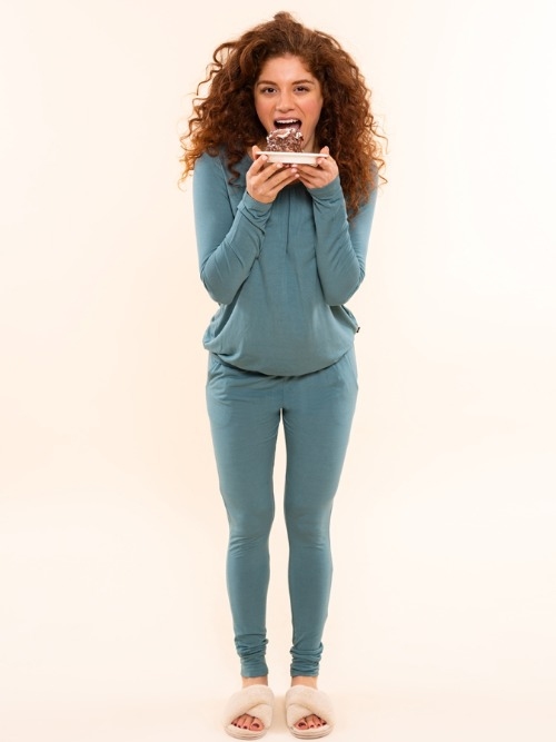 Charlie Choe Cozy Days groen legging