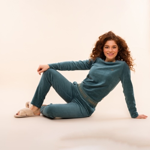 Charlie Choe Cozy Days groen pyjama