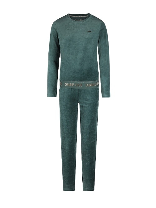 Charlie Choe Cozy Days groen pyjama