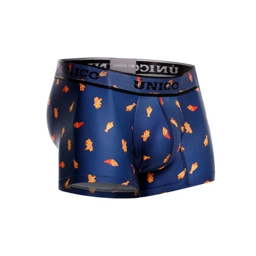 Mundo Unico Churro marine blauw/print sport boxer