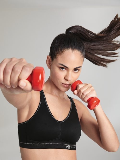 Anita Active Light & Firm zwart sport bh