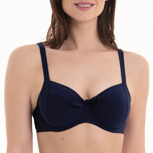 Rosa Faia Badmode Leandra blauw soft-cup bikinitop