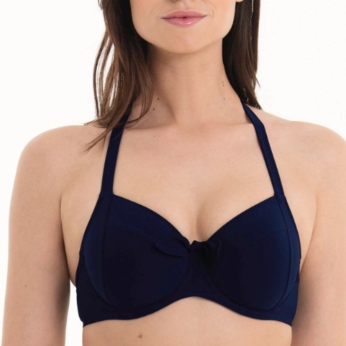 Rosa Faia Badmode Leandra blauw soft-cup bikinitop