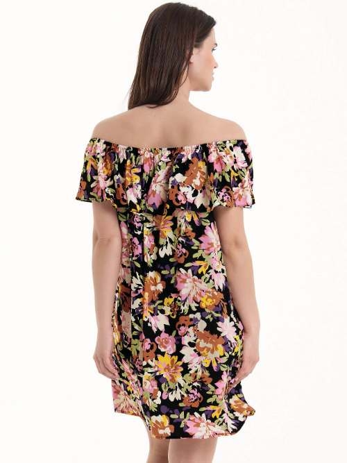 Rosa Faia Badmode Brava zwart strandjurk