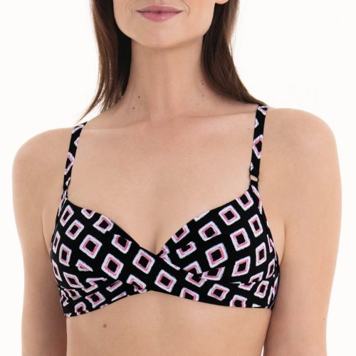 Rosa Faia Badmode Maja zwart voorgevormde bikinitop