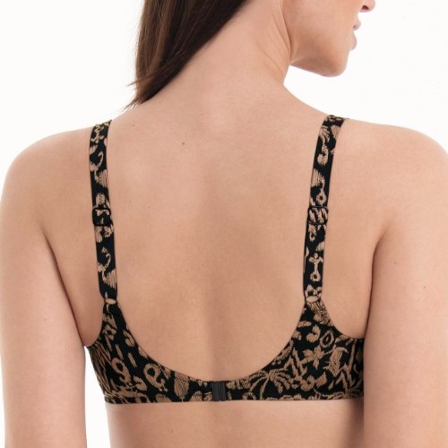 Rosa Faia Badmode Sibel zwart/bruin soft-cup bikinitop
