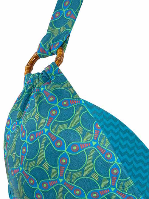 Marlies Dekkers Badmode sample Oceana blauw/groen push up bh