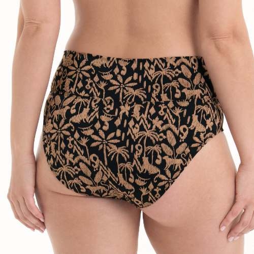 Rosa Faia Badmode Lorena zwart/bruin bikini broekje