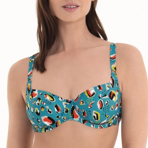 Rosa Faia Badmode Federica turquoise voorgevormde bikinitop