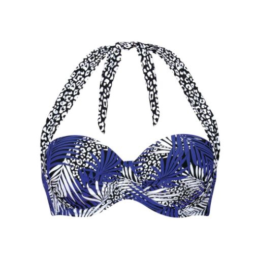 Rosa Faia Badmode Catalina zwart/wit voorgevormde bikinitop