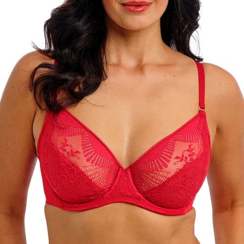 Wacoal Lingerie Sensu Lace rood niet voorgevormde bh