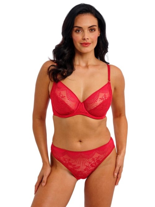 Wacoal Lingerie Sensu Lace rood niet voorgevormde bh