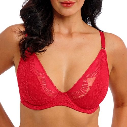 Wacoal Lingerie Sensu Lace rood niet voorgevormde bh