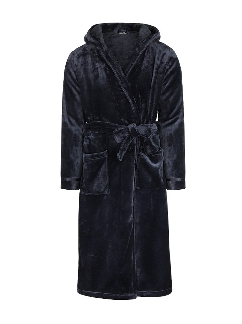 Charlie Choe Cozy Days marine blauw/blauw badjas