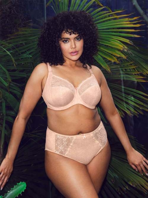 Elomi Morgan roze/print high brief