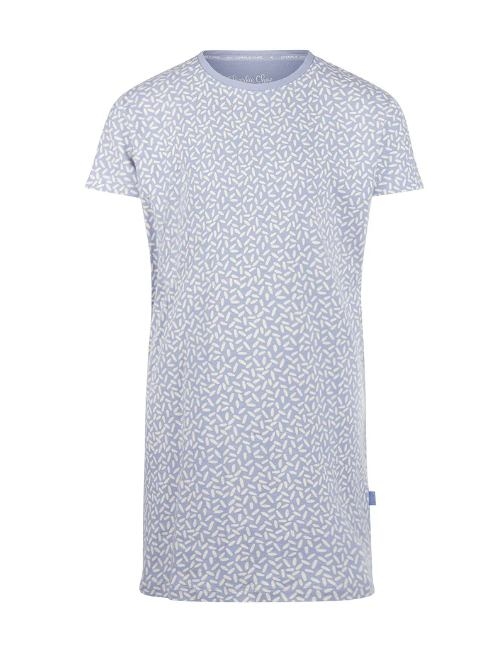Charlie Choe Fresh Summer Nights blauw/wit nachthemd