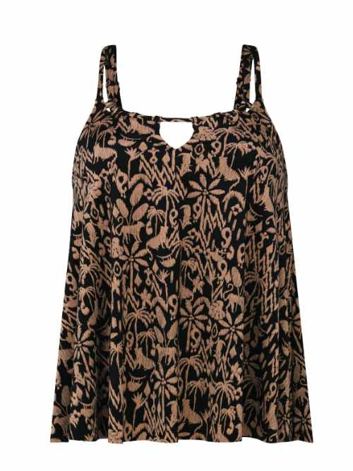 Rosa Faia Badmode Mabel bruin tankini top