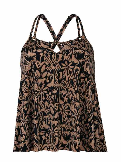 Rosa Faia Badmode Mabel bruin tankini top