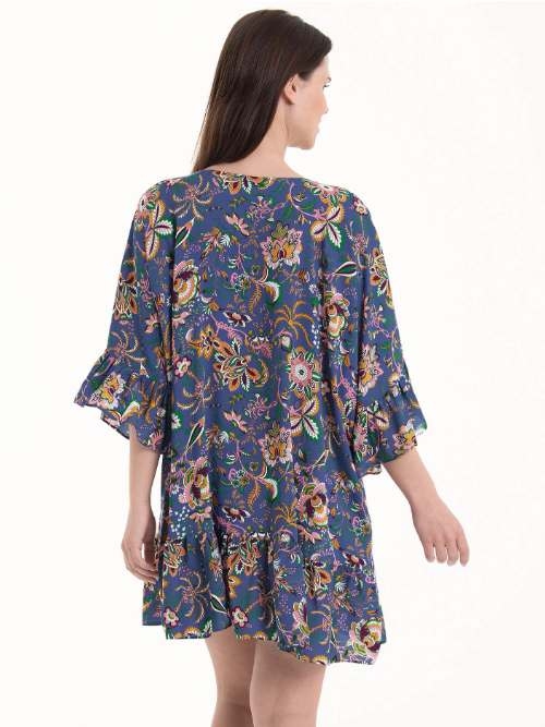 Rosa Faia Badmode Akalani blauw tuniek