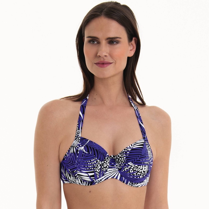 Rosa Faia Badmode Leandra blauw soft-cup bikinitop