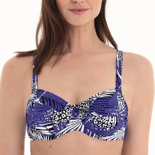 Rosa Faia Badmode Leandra blauw soft-cup bikinitop