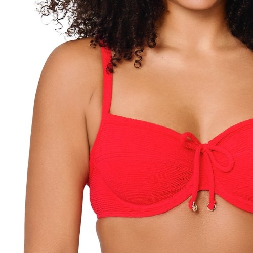 LingaDore Beach Stand Out rood soft-cup bikinitop