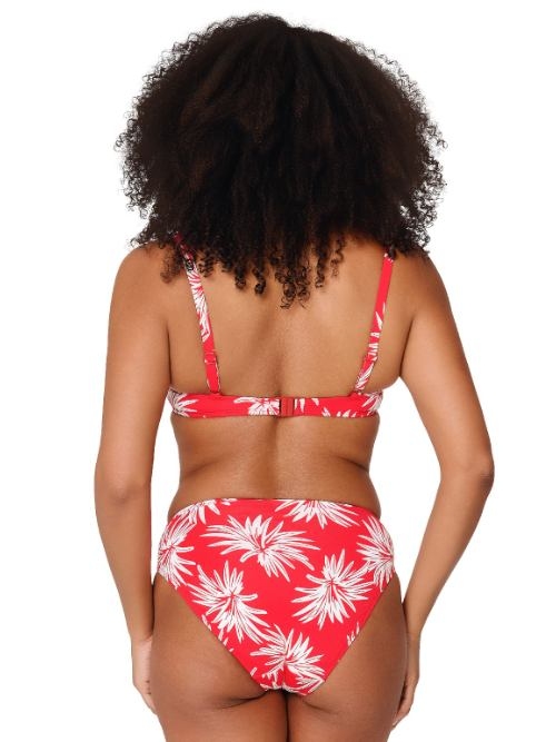 LingaDore Beach Fresh Flowers rood voorgevormde bikinitop