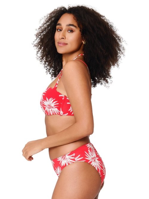 LingaDore Beach Fresh Flowers rood bikini broekje