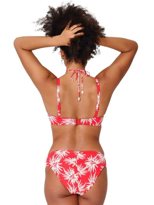 LingaDore Beach Fresh Flowers rood bikini broekje