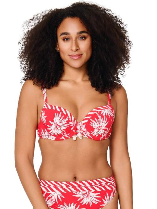 LingaDore Beach Fresh Flowers rood bikini broekje