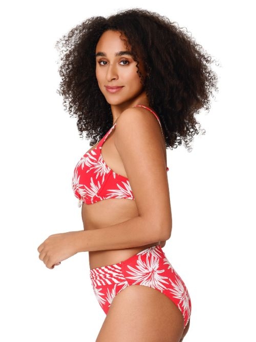 LingaDore Beach Fresh Flowers rood bikini broekje
