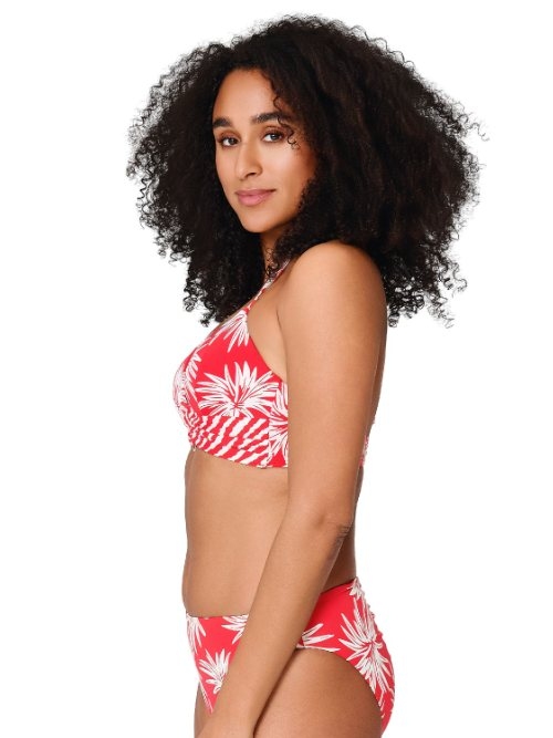 LingaDore Beach Fresh Flowers rood bikini broekje