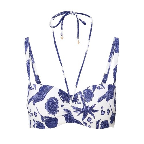 LingaDore Beach Under The Greek Sun blauw/wit voorgevormde bikinitop