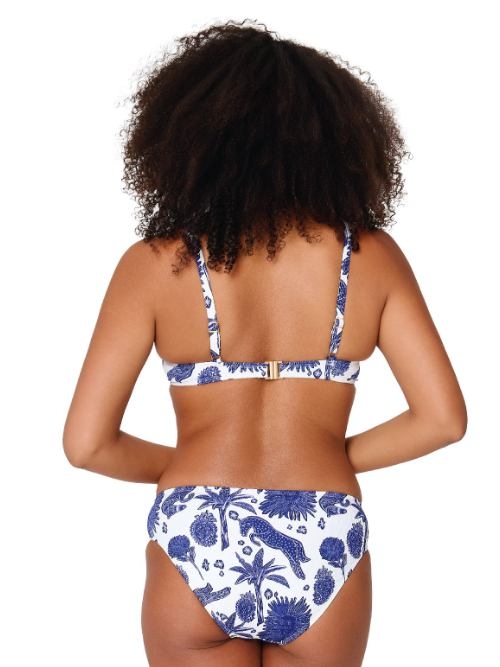 LingaDore Beach Under The Greek Sun blauw/wit voorgevormde bikinitop