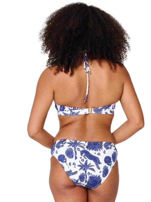 LingaDore Beach Under The Greek Sun blauw/wit voorgevormde bikinitop