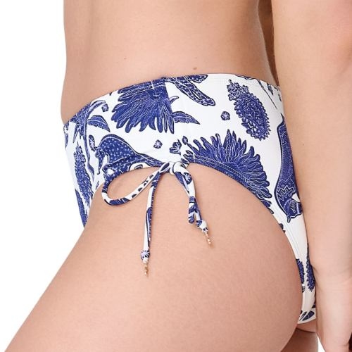 LingaDore Beach Under The Greek Sun blauw/wit bikini broekje