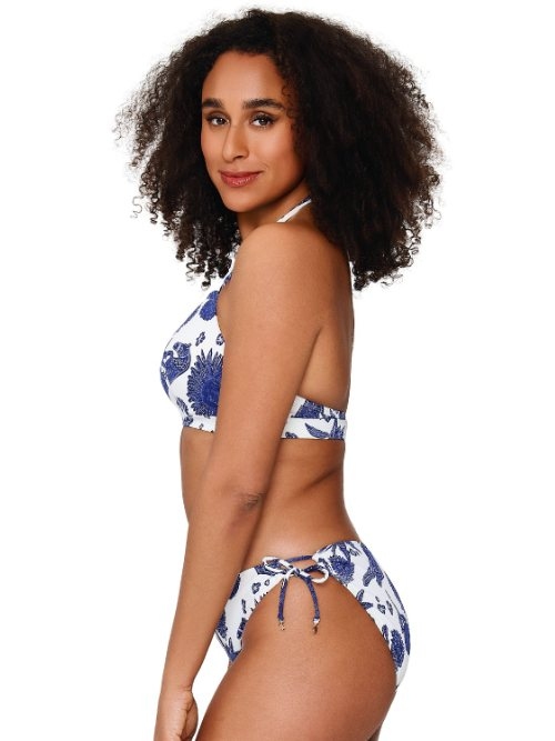LingaDore Beach Under The Greek Sun blauw/wit bikini broekje