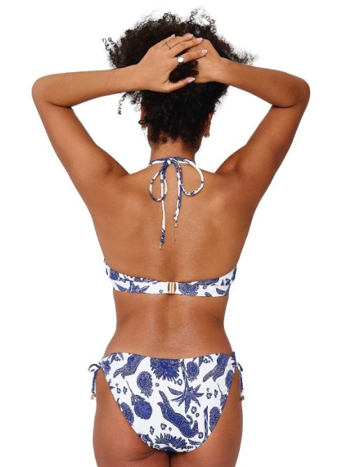 LingaDore Beach Under The Greek Sun blauw/wit bikini broekje