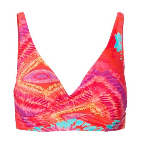 LingaDore Beach Beach Vibes Only coral voorgevormde bikinitop