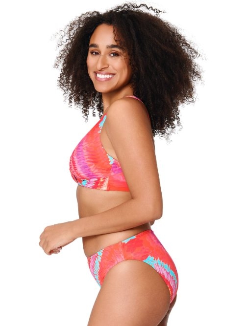 LingaDore Beach Beach Vibes Only coral voorgevormde bikinitop